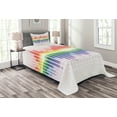 thumbnail image 1 of Ambesonne Music Quilted Bedspread Set 2 Pcs, Vibrant Colors Club Disco, Twin Size, Multicolor, 1 of 3