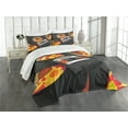 thumbnail image 1 of Ambesonne Music Quilted Bedspread Set 3 Pcs, Cassette Vinyl 70s, King Size, Multicolor, 1 of 5