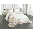 thumbnail image 1 of Ambesonne Music Quilted Bedspread Set 3 Pcs, Colorful Festival Frame, King Size, Multicolor, 1 of 5