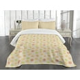 thumbnail image 1 of Ambesonne Music Quilted Bedspread Set 3 Pcs, Fifties Radio Pop Vintage, Queen Size, Multicolor, 1 of 3