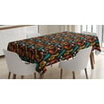 thumbnail image 1 of Ambesonne Music Tablecloth Rectangular Table Cover, Notes and Headphones, 60"x84", Multicolor, 1 of 3