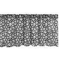 thumbnail image 1 of Ambesonne Music Window Valance, Fun Notes Circular Hoops, 54" X 18", Black White, 1 of 3