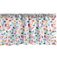thumbnail image 1 of Ambesonne Music Window Valance, Notes Watercolor, 54" X 18", Multicolor, 1 of 3