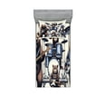 thumbnail image 1 of Ambesonne Musician Animals Fitted Sheet & Pillow Sham Set, Wolf Bear Monkey, Twinxl, Lavender Blue Brown White, 1 of 2