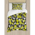 thumbnail image 1 of Ambesonne Mustard Yellow Duvet Cover Sets, Modern Box Cubes, 2-Twin, Mustard Yellow, 1 of 4