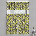 thumbnail image 1 of Ambesonne Mustard Yellow Valance & Curtain, Modern Box Cubes, 55"x24", Mustard Yellow, 1 of 6