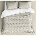 thumbnail image 1 of Ambesonne Muted Colors Duvet Cover Sets, Pastel Branches Spots, 2-King, Champagne Blue Grey, 1 of 7