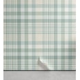 thumbnail image 1 of Ambesonne Muted Colors Peel & Stick Wallpaper for Home, Pastel Plaid Layout, 13"x100", Cadet Blue Beige, 1 of 6