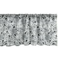 thumbnail image 1 of Ambesonne Muted Colors Window Valance, Greyscale Sea Fishes, 54" X 12", Pearl and Pale Grey, 1 of 3