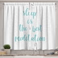 thumbnail image 1 of Ambesonne Nap Text Kitchen Curtains, Sleep is the Best Wording, 55"x39", Seafoam Pearl, 1 of 3