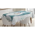 thumbnail image 1 of Ambesonne Narwhal Tablecloth Rectangular Table Cover, Animal Couple in Love, 52"x70", Multicolor, 1 of 4