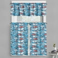 thumbnail image 1 of Ambesonne Narwhal Valance & Curtain, Underwater Life Pattern, 55"x45", Multicolor, 1 of 6
