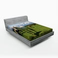 thumbnail image 1 of Ambesonne National Parks Fitted Sheet, Horses, Full Size, Multicolor, 1 of 2