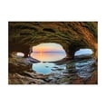 thumbnail image 1 of Ambesonne Natural Cave Jigsaw Puzzle, Big Grotto by the Sea, Heirloom-Quality Fun Activity for Family Durable Cardboard, 1000 pcs, Green Blue, 1 of 5
