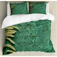 thumbnail image 1 of Ambesonne Natural Color Duvet Cover Sets, Agriculture Art Wheat, 2-Queen, Jade Green Olive Green, 1 of 7