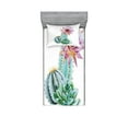 thumbnail image 1 of Ambesonne Natural Fitted Sheet & Pillow Sham Set, Cactus Flower and Spike, Twin, Pink Green and Blue, 1 of 2
