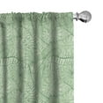 thumbnail image 1 of Ambesonne Nature Window Curtains, Cluttered Leaves Concept, Each 28" W x 84" L, Green Pale Green, 1 of 4
