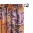 thumbnail image 1 of Ambesonne Nature Abstract Curtains, Animal Print Theme, Pair of 28"x84", Orange Violet Mustard, 1 of 1