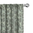 thumbnail image 1 of Ambesonne Nature Art 4-Panel Curtains, Botanical Leaves Braches, 56"x63", Sage Green and Multicolor, 1 of 4