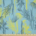thumbnail image 1 of Ambesonne Nature Art Fabric by the Yard Microfiber, Abstract Branches Motif, 1 Yard, Yellow Pale Blue Teal, 1 of 2