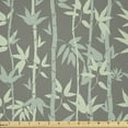 thumbnail image 1 of Ambesonne Nature Art Fabric by the Yard Microfiber, Botanical Leaves Braches, 2 Yards, Sage Green and Multicolor, 1 of 2