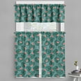 thumbnail image 1 of Ambesonne Nature Art Valance & Curtain, Palm Leaves Watermelons, 55"x36", Green and Coral, 1 of 7