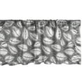 thumbnail image 1 of Ambesonne Nature Art Window Valance, Botanical Leaf Design, 54" X 12", Grey and White, 1 of 3