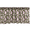 thumbnail image 1 of Ambesonne Nature Art Window Valance, Hand Drawn Green Leaves, 42" x 18", Multicolor, 1 of 3