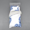 thumbnail image 1 of Ambesonne Nature Bedding Set 3 Pcs, Delicate Crocus Border, Twin, Violet Blue Pale Green, 1 of 3