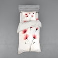 thumbnail image 1 of Ambesonne Nature Bedding Set 3 Pcs, Romantic Buds Flowers, Twin XL, Pink Green and White, 1 of 3