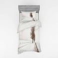 thumbnail image 1 of Ambesonne Nature Bedding Set 3 Pcs, Snow Winter Frozen, Twin XL, White Brown, 1 of 3