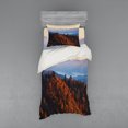 thumbnail image 1 of Ambesonne Nature Bedding Set 3 Pcs, Sunrise Mountains, Twin, Multicolor, 1 of 3
