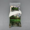 thumbnail image 1 of Ambesonne Nature Bedding Set 3 Pcs, Yosemite Tree, Twin, Beige Green, 1 of 2