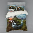 thumbnail image 1 of Ambesonne Nature Bedding Set 4 Pcs, Cascade Stream Wildlife, Queen, Multicolor, 1 of 3