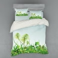thumbnail image 1 of Ambesonne Nature Bedding Set 4 Pcs, Plant Summer Garden, Queen, Green Blue, 1 of 2