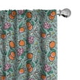 thumbnail image 1 of Ambesonne Nature Curtains, Tropical Flowers Oranges Art, Pair of 28"x95", Pale Vermilion Soft Pink, 1 of 1