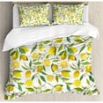 thumbnail image 1 of Ambesonne Nature Exotic Lemon Tree Branches Yummy Delicious Kitchen Gardening Design Duvet Cover Set, 1 of 3