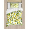 thumbnail image 1 of Ambesonne Nature Exotic Lemon Tree Branches Yummy Delicious Kitchen Gardening Design Duvet Cover Set, 1 of 3