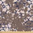thumbnail image 1 of Ambesonne Nature Fabric by the Yard, Irregular Shapes Flora Plot, 1 Yard, Pale Chocolate and Lavender, 1 of 5