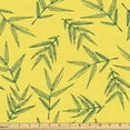 thumbnail image 1 of Ambesonne Nature Fabric by the Yard Upholstery, Cinchone Illustration Print, 5 Yards, Peacock Green Mustard, 1 of 5
