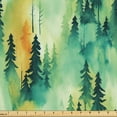 thumbnail image 1 of Ambesonne Nature Fabric by the Yard Upholstery, Vintage Forest Landscape Art, 10 Yards, Pistachio Green Off White, 1 of 1