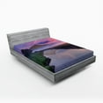 thumbnail image 1 of Ambesonne Nature Fitted Sheet, Misty Sunrise Sunnny Sky, Queen Size, Multicolor, 1 of 2