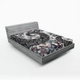 thumbnail image 1 of Ambesonne Nature Fitted Sheet, Mountain Volcanic Stones, Queen Size, Slate Blue Dimgray, 1 of 3