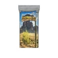 thumbnail image 1 of Ambesonne Nature Fitted Sheet & Pillow Sham Set, Canyon Cloudy Cliff, Twin, Brown Green Blue, 1 of 2