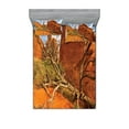 thumbnail image 1 of Ambesonne Nature Fitted Sheet & Pillow Sham Set, Grand Cany Monument, Full, Orange Blue, 1 of 2