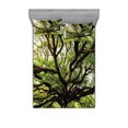 thumbnail image 1 of Ambesonne Nature Fitted Sheet & Pillow Sham Set, Majestic Tree Thailand, Full, Green Brown, 1 of 2