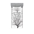 thumbnail image 1 of Ambesonne Nature Fitted Sheet & Pillow Sham Set, Old Withered Oak Leaf, Twin, Charcoal Grey White, 1 of 2