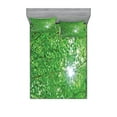 thumbnail image 1 of Ambesonne Nature Fitted Sheet & Pillow Sham Set, Sun with Tree Branches, Full, Green, 1 of 2