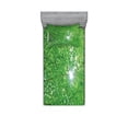 thumbnail image 1 of Ambesonne Nature Fitted Sheet & Pillow Sham Set, Sun with Tree Branches, Twinxl, Green, 1 of 2