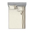 thumbnail image 1 of Ambesonne Nature Fitted Sheet & Pillow Sham Set, Wavy Tree Branches Birds, Queen, Eggshell Brown, 1 of 2